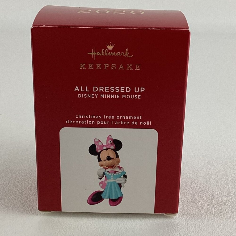 Hallmark Keepsake Christmas Tree Ornament Disney Minnie Mouse All Dressed Up